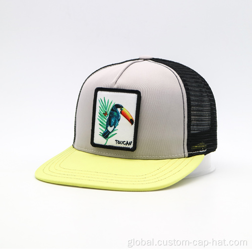 China Custom 5 Panels Trucker Caps Hats Supplier